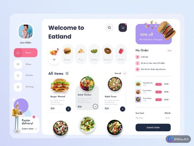 Restaurant POS and operations suite built by Douexa