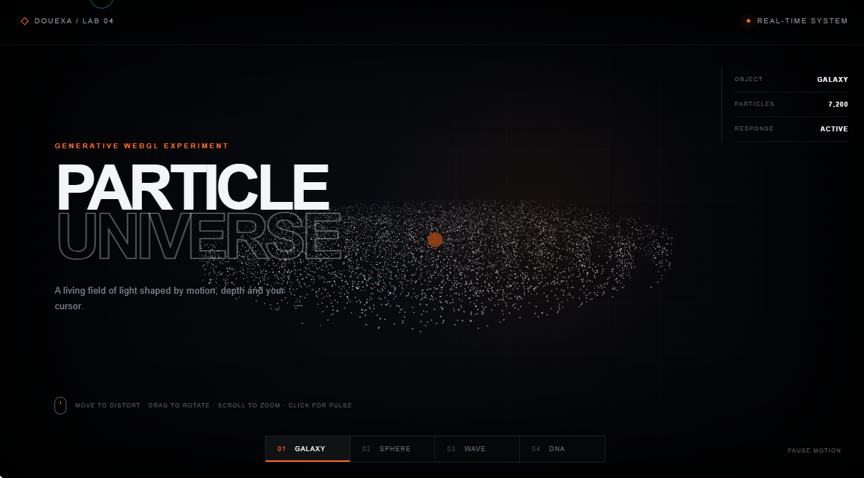 Particle Universe — Generative 3D