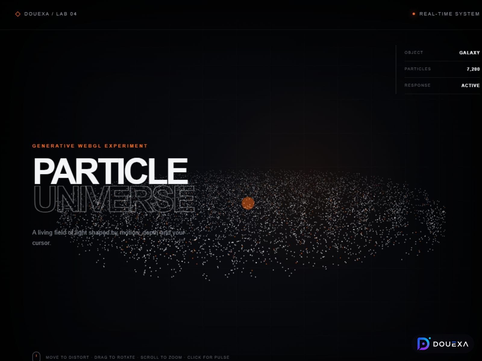 Particle Universe — Generatives 3D