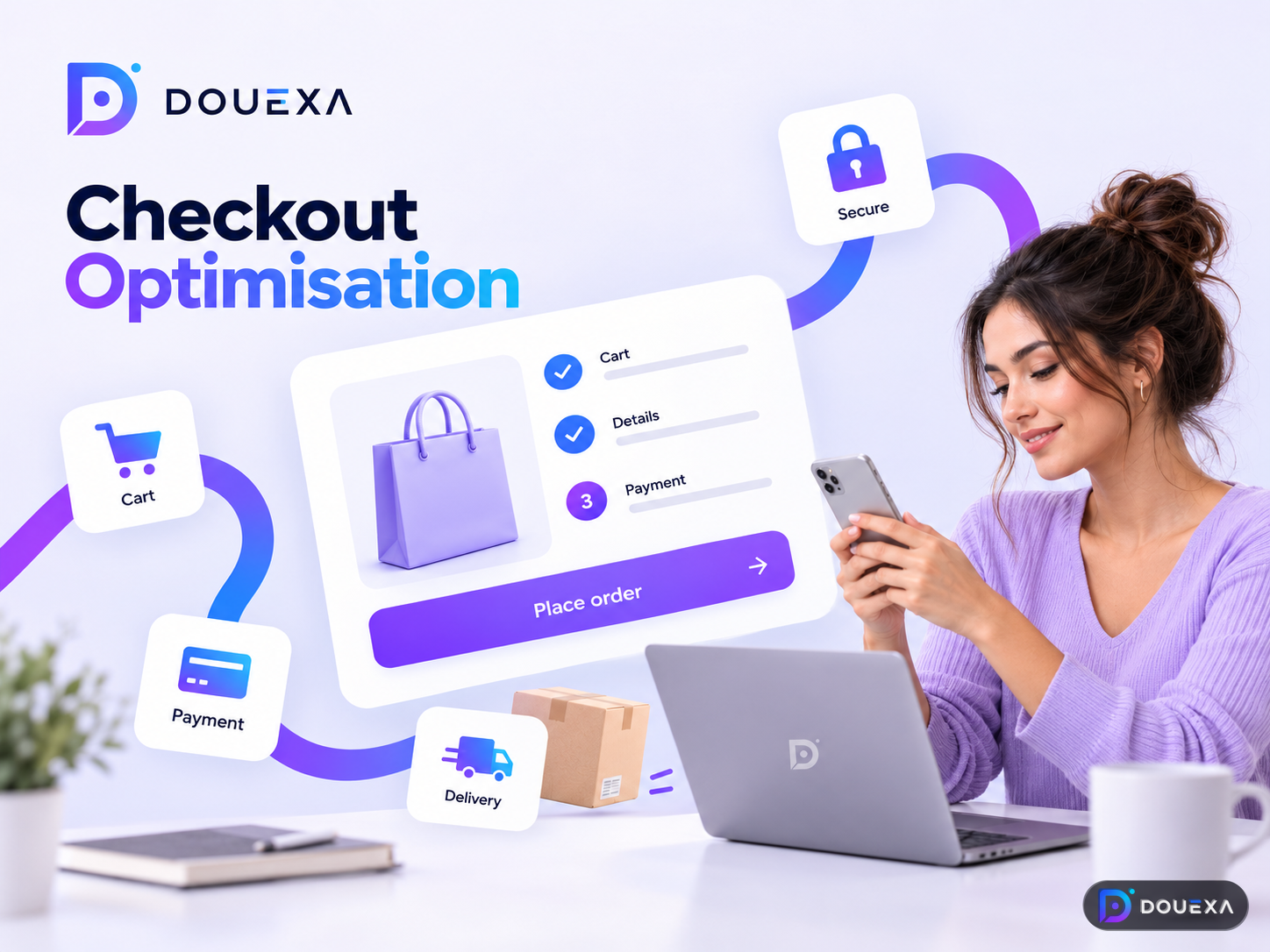 تحسين عملية الدفع — مثال على تحسين التحويل والنمو من Douexa