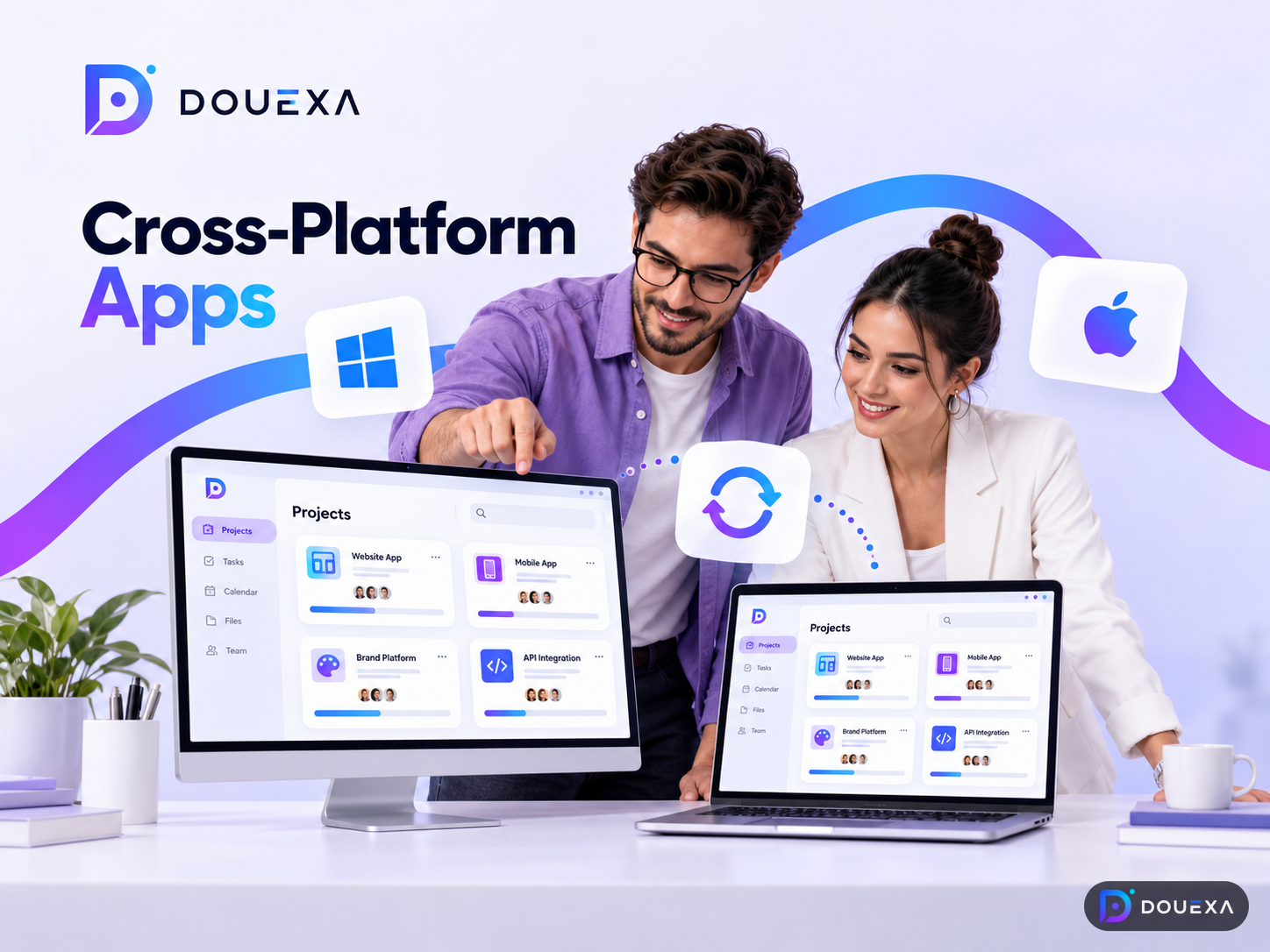 Plattform-Apps — Beispiel für Desktop- & Computeranwendungen von Douexa
