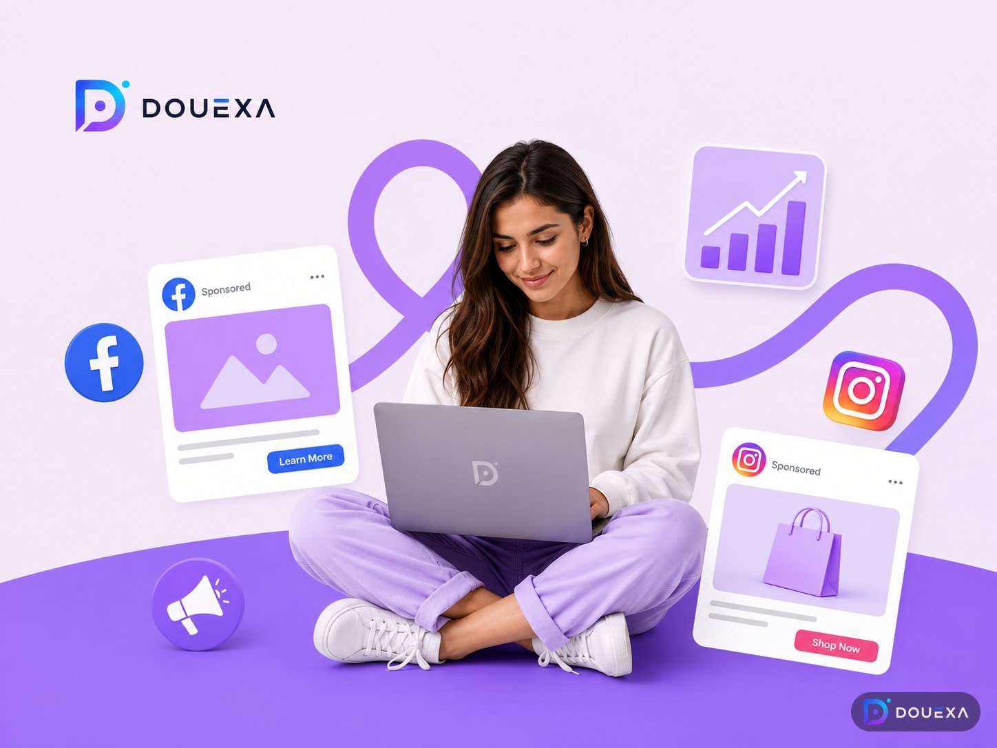 Facebook & Instagram Werbung – Beispiel für digitales Marketing von Douexa