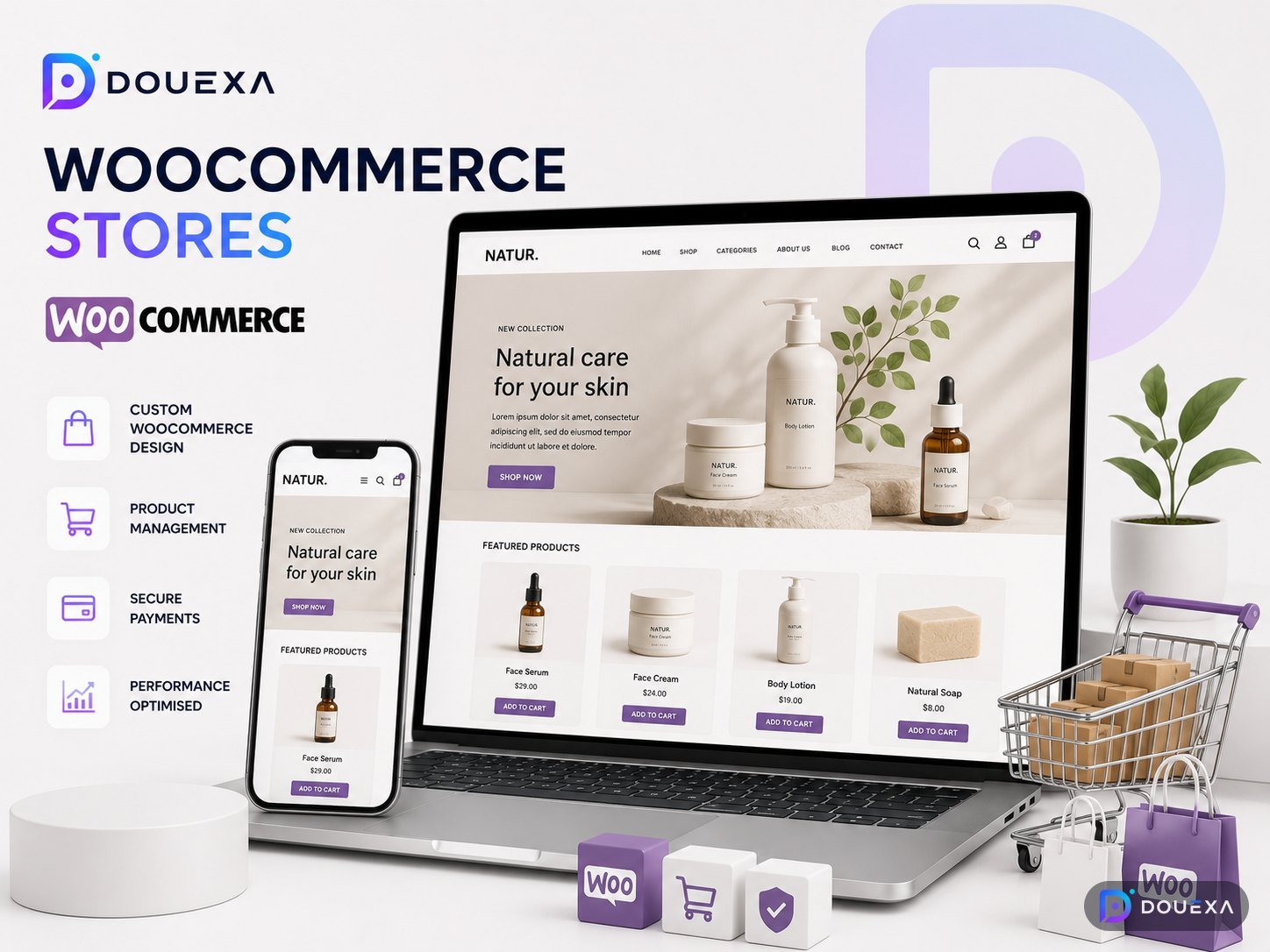 WooCommerce-Shops — E-Commerce-Lösungen Beispiel von Douexa