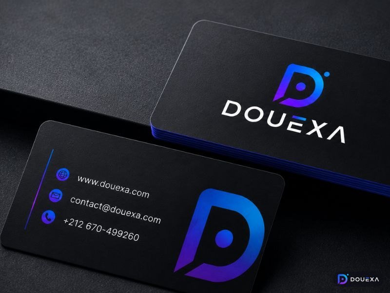 Visitenkarten – Grafikdesign-Beispiel von Douexa