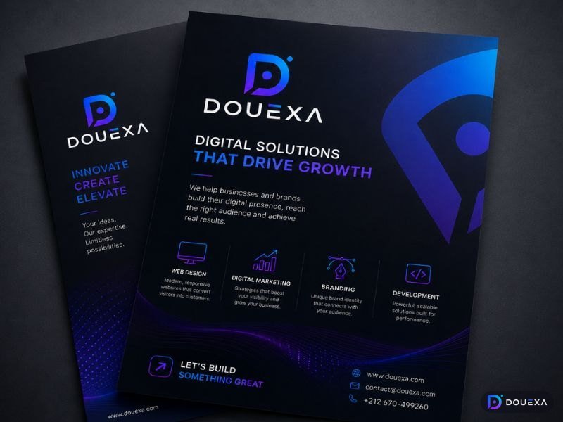 Flyer & Plakate – Grafikdesign-Beispiel von Douexa