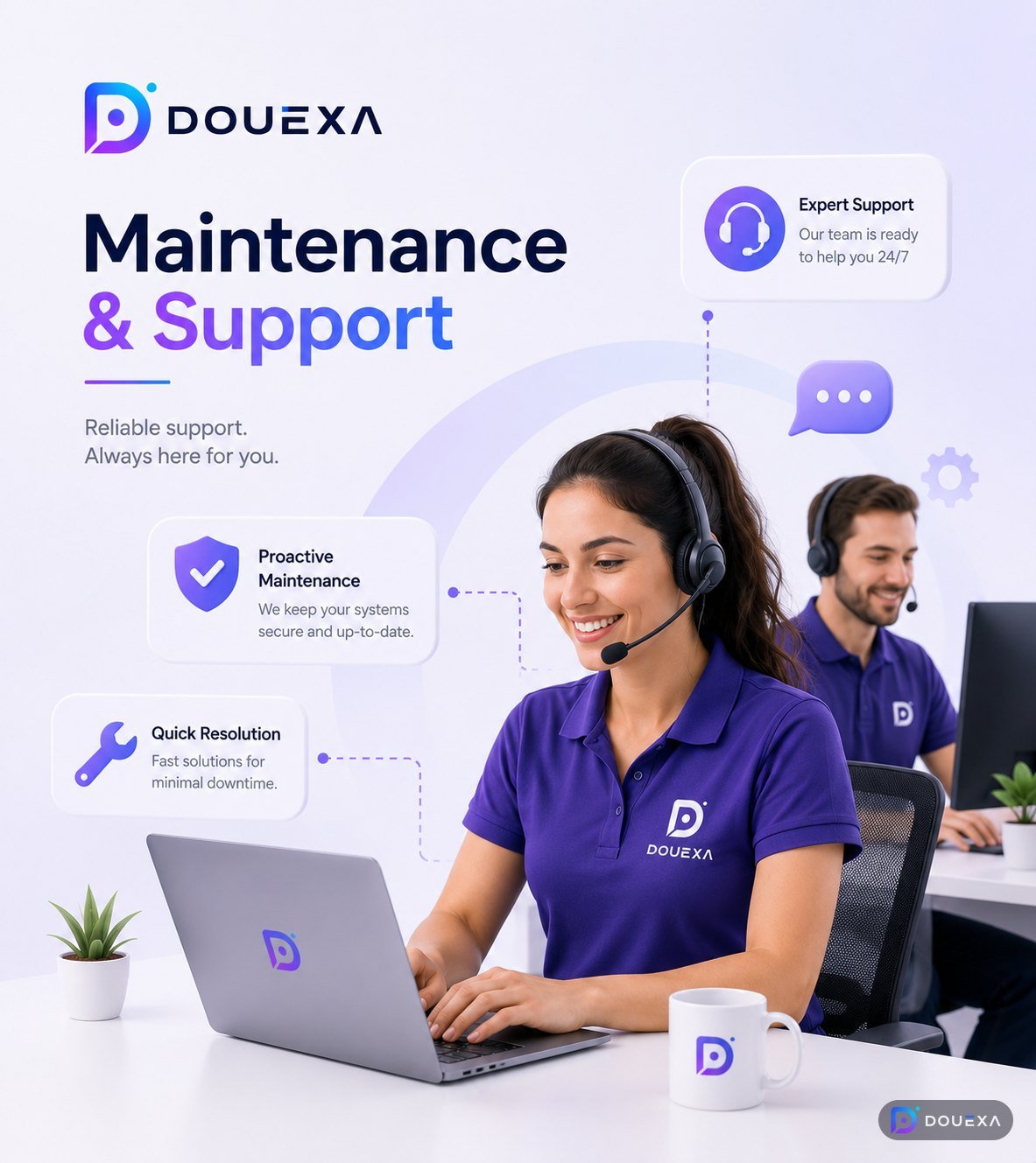 Beispiel für ein Projekt im Bereich Wartung & technischer Support von Douexa
