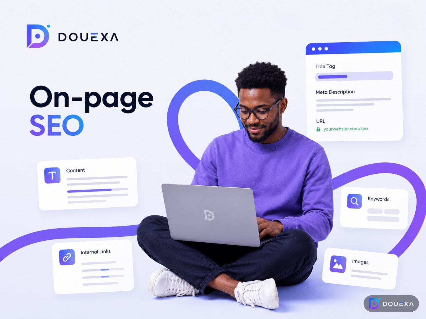 On-Page SEO — Beispiel für Suchmaschinenoptimierung von Douexa