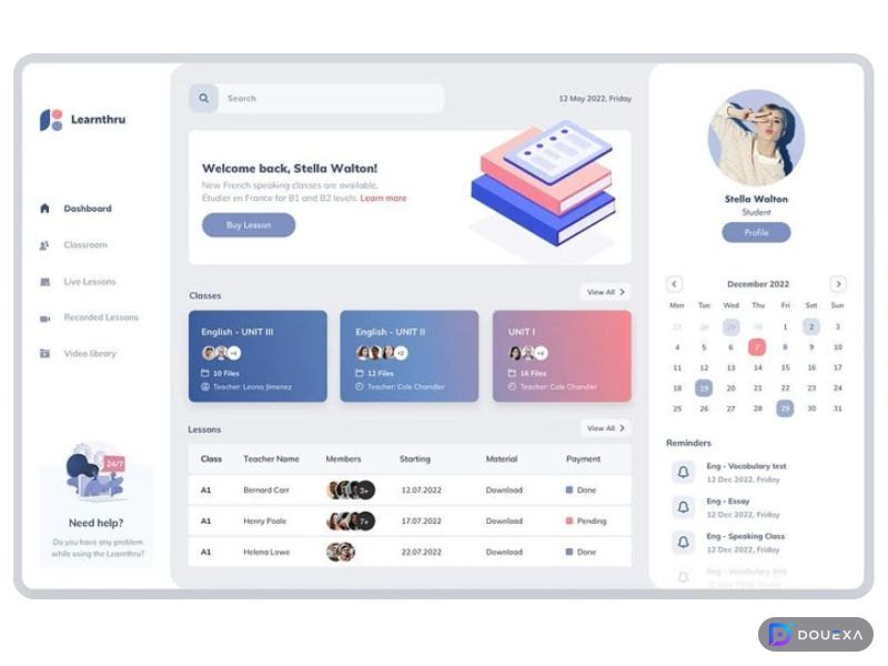 Landingpages & Portfolios — Beispiel für Website-Entwicklung von Douexa